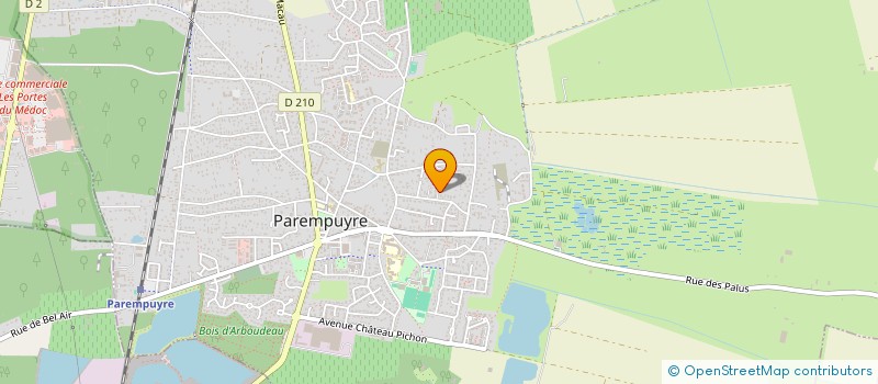 localisation de l'entreprise BOULANGERIE ORHON OLIVIER  PAREMPUYRE