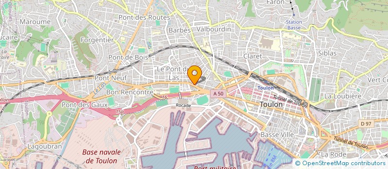 localisation de l'entreprise BOULANGERIE ORIENTALE à TOULON