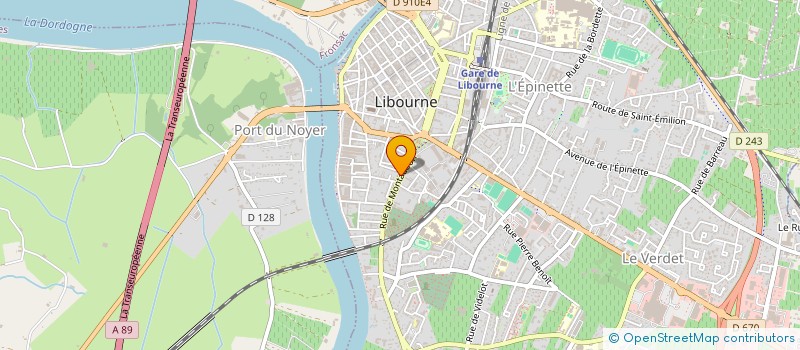 localisation de l'entreprise BOULANGERIE ORIENTALE BEL  LIBOURNE