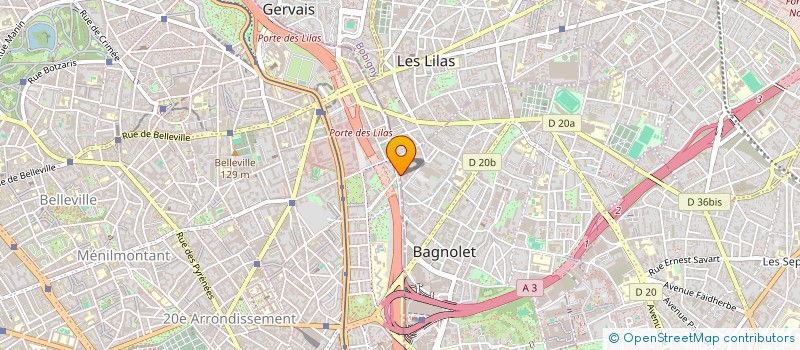 localisation de l'entreprise BOULANGERIE OUNI à BAGNOLET