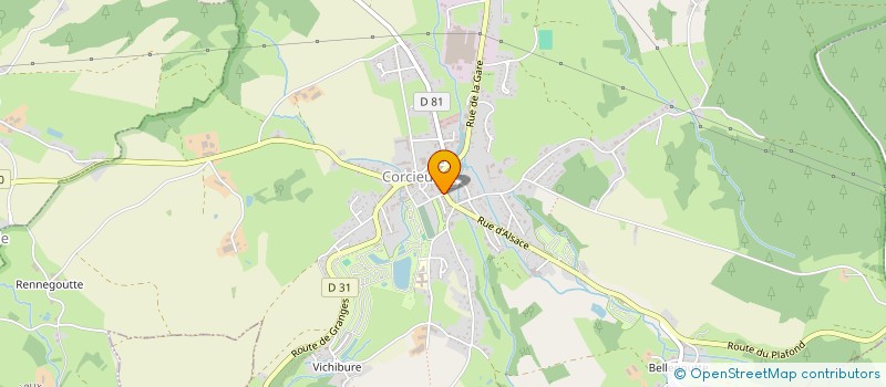 localisation de l'entreprise BOULANGERIE PANOU à CORCIEUX