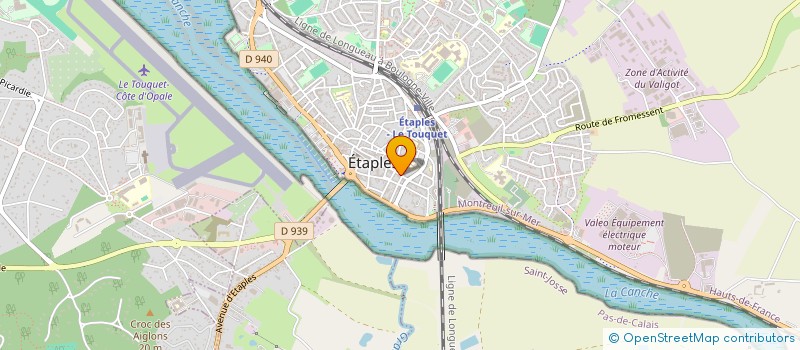 localisation de l'entreprise BOULANGERIE PARC  ETAPLES