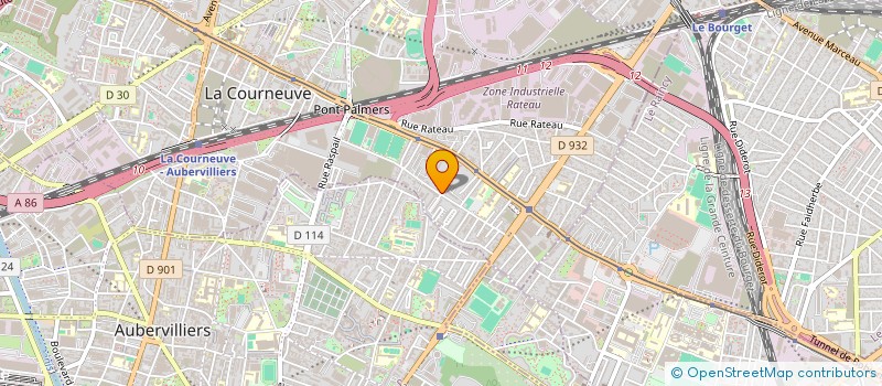 localisation de l'entreprise BOULANGERIE PATISSERIE 3K à LA COURNEUVE