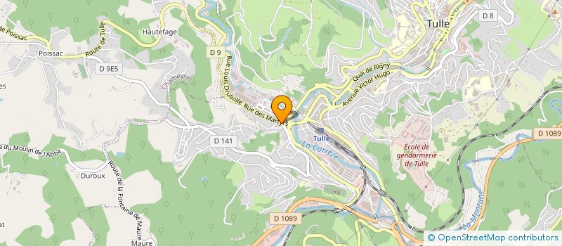 localisation de l'entreprise BOULANGERIE PATISSERIE AFONSO SARL  TULLE