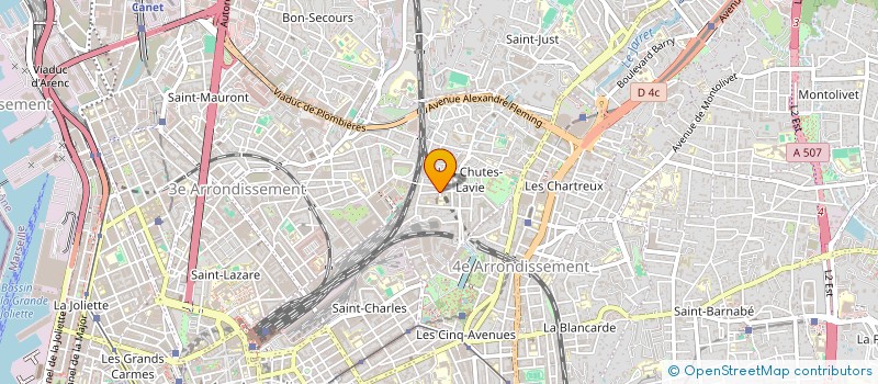 localisation de l'entreprise BOULANGERIE PATISSERIE ASMAA à MARSEILLE