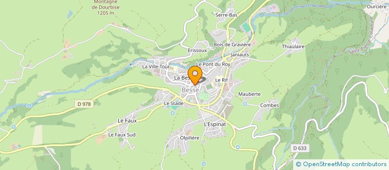 localisation de l'entreprise BOULANGERIE PATISSERIE BAFOIL  BESSE-ET-SAINT-ANASTAISE