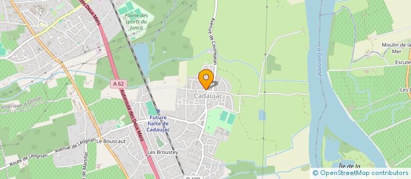 localisation de l'entreprise BOULANGERIE PATISSERIE BECHEMIN  CADAUJAC