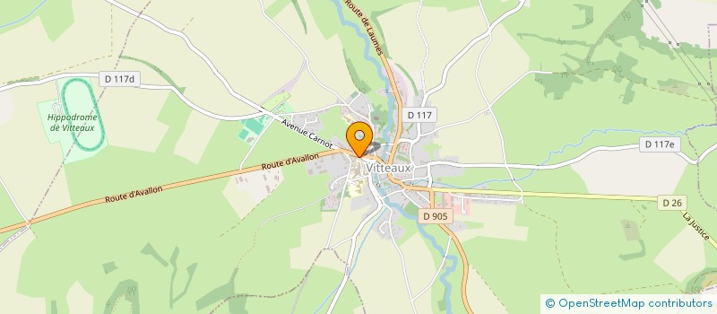 localisation de l'entreprise BOULANGERIE PATISSERIE BERILLE à VITTEAUX