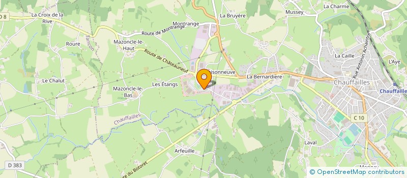 localisation de l'entreprise BOULANGERIE PATISSERIE BESANCON à CHAUFFAILLES