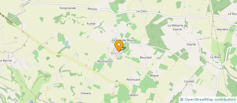 localisation de l'entreprise BOULANGERIE PATISSERIE BOURSAUD  BOUNIAGUES