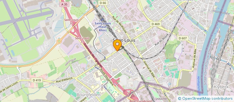 localisation de l'entreprise BOULANGERIE PATISSERIE BUCHEL à SAINT-LOUIS