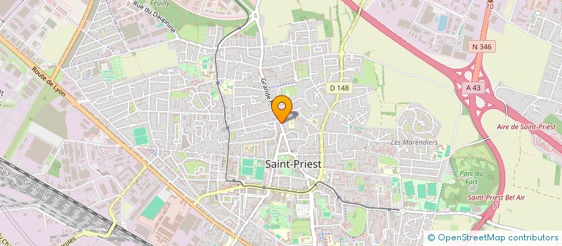 localisation de l'entreprise BOULANGERIE PATISSERIE CALLEGARI  SAINT-PRIEST