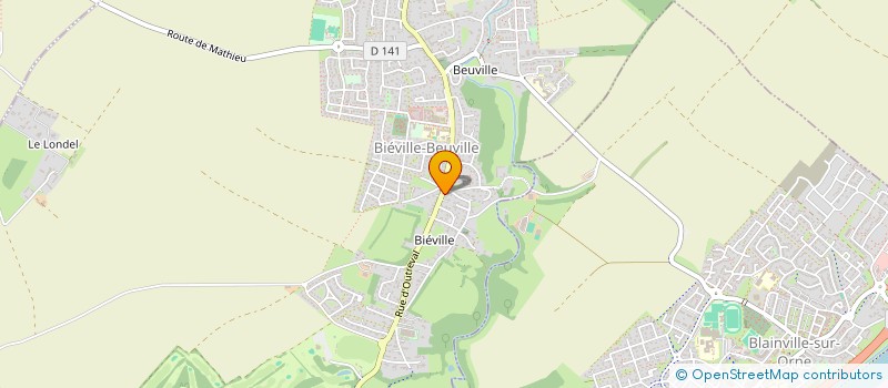 localisation de l'entreprise BOULANGERIE PATISSERIE CARLES  BIEVILLE-BEUVILLE