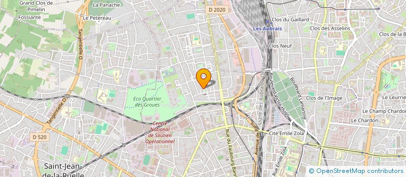 localisation de l'entreprise BOULANGERIE PATISSERIE CARRO à ORLEANS