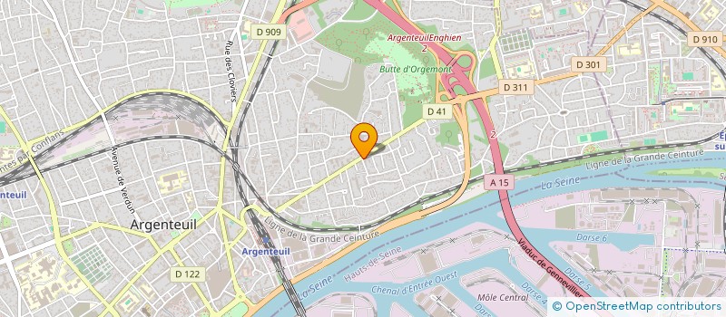 localisation de l'entreprise BOULANGERIE PATISSERIE CATTE  ARGENTEUIL