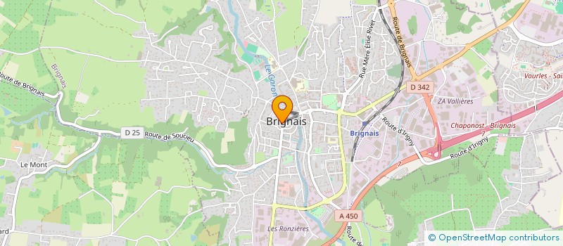 localisation de l'entreprise BOULANGERIE PATISSERIE CAZE  BRIGNAIS