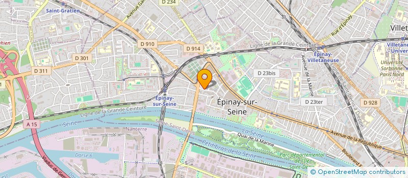 localisation de l'entreprise BOULANGERIE-PATISSERIE CHARILLON à EPINAY-SUR-SEINE