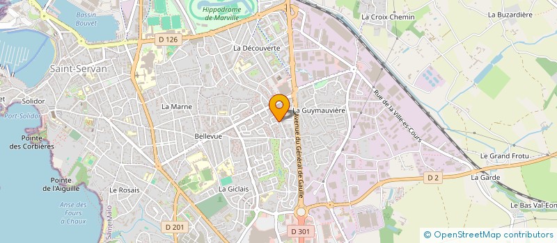 localisation de l'entreprise BOULANGERIE PATISSERIE CHEVY JP LAMY  SAINT-MALO