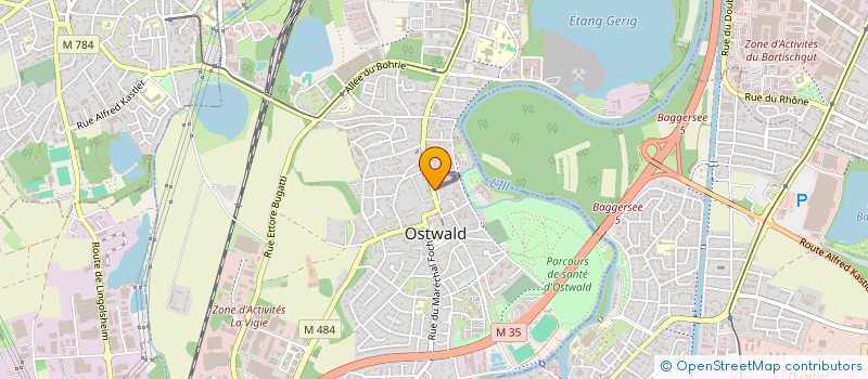 localisation de l'entreprise BOULANGERIE PATISSERIE CHRISTOPHE CLEISS  OSTWALD