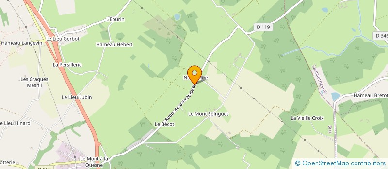 localisation de l'entreprise BOULANGERIE PATISSERIE COIPEL  BRIX