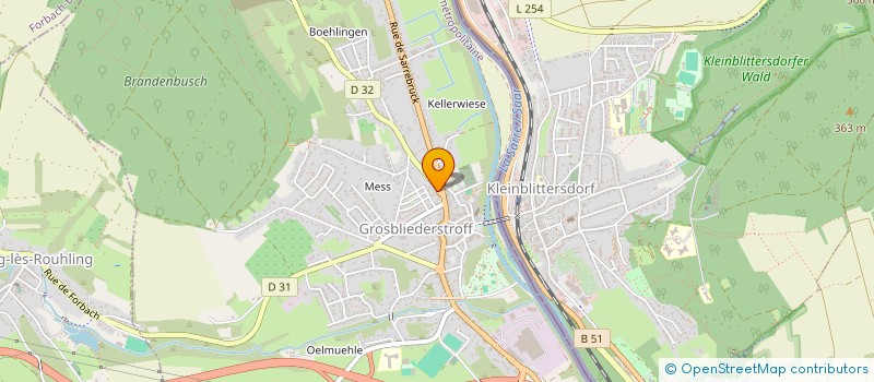 localisation de l'entreprise BOULANGERIE PATISSERIE COLASSE  GROSBLIEDERSTROFF