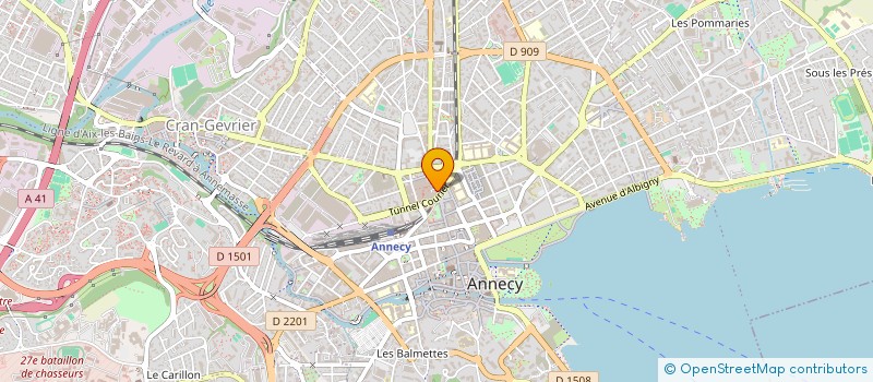 localisation de l'entreprise BOULANGERIE PATISSERIE COMBAZ  ANNECY