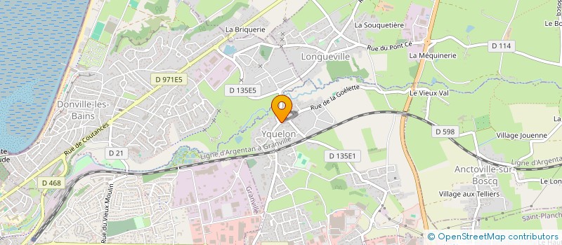 localisation de l'entreprise BOULANGERIE PATISSERIE COQUELIN  YQUELON