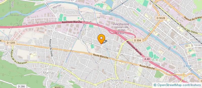 localisation de l'entreprise BOULANGERIE PATISSERIE CROZET  SCIONZIER