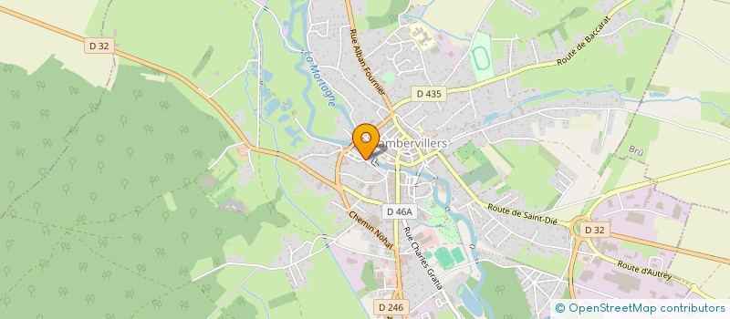 localisation de l'entreprise BOULANGERIE - PATISSERIE CRUNCHANT  RAMBERVILLERS