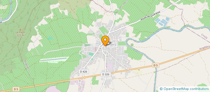 localisation de l'entreprise BOULANGERIE PATISSERIE D'ARGELERIIS  ARGELIERS