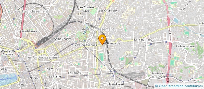 localisation de l'entreprise BOULANGERIE PATISSERIE DE LA BLANCARDE à MARSEILLE