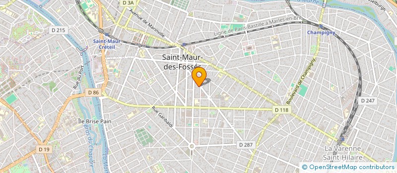 localisation de l'entreprise BOULANGERIE PATISSERIE DE LA MAIRIE à SAINT-MAUR-DES-FOSSES