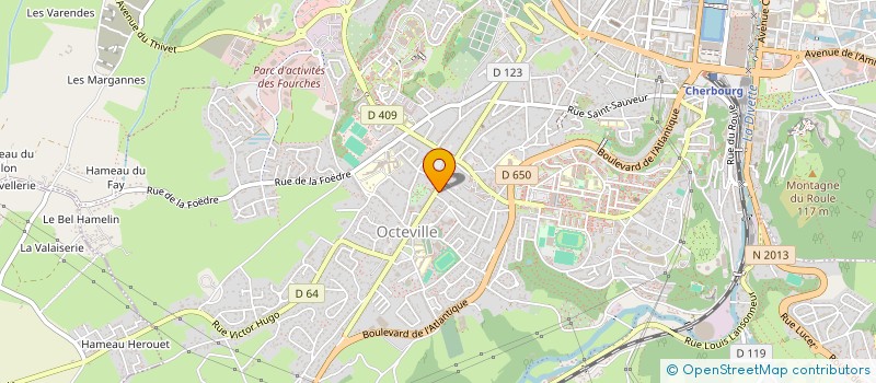 localisation de l'entreprise BOULANGERIE PATISSERIE DE LA MAIRIE  CHERBOURG-EN-COTENTIN