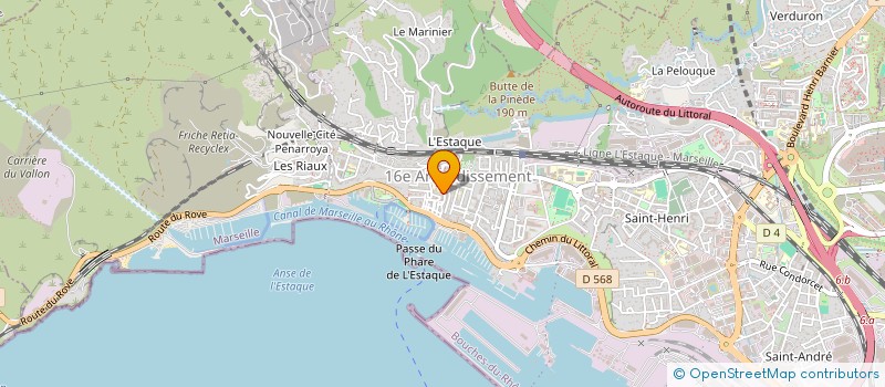localisation de l'entreprise BOULANGERIE PATISSERIE DE LA PLAGE à MARSEILLE
