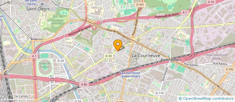 localisation de l'entreprise BOULANGERIE PATISSERIE DE LA TOUR SARL à LA COURNEUVE