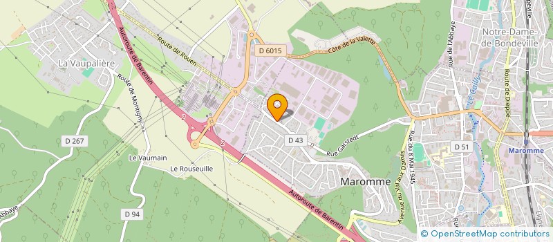 localisation de l'entreprise BOULANGERIE PATISSERIE DECHAMPS-DUTEURTRE  MAROMME