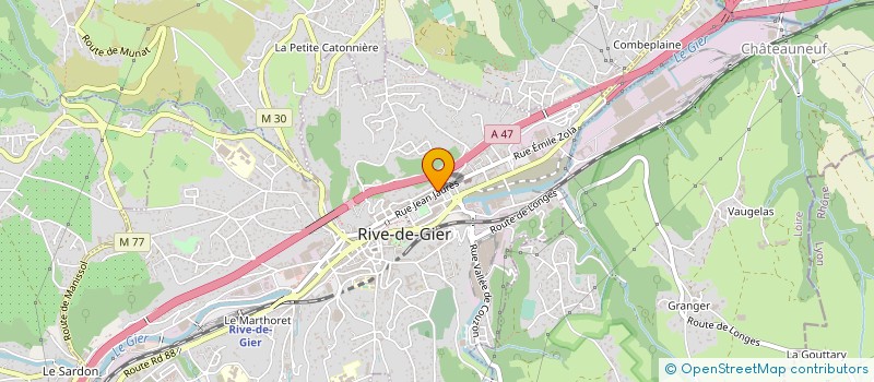localisation de l'entreprise BOULANGERIE PATISSERIE DEJEU à RIVE-DE-GIER