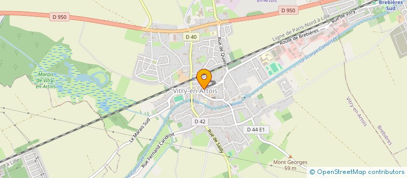 localisation de l'entreprise BOULANGERIE PATISSERIE DELCLEF  VITRY-EN-ARTOIS