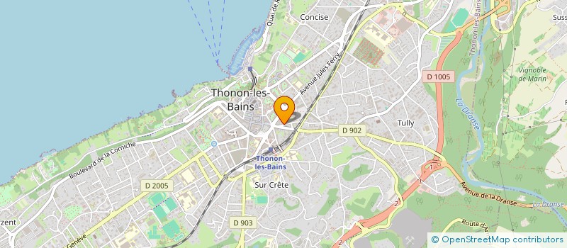 localisation de l'entreprise BOULANGERIE PATISSERIE DENT OCHE à THONON-LES-BAINS