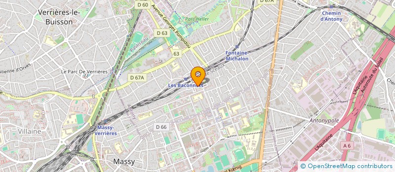 localisation de l'entreprise BOULANGERIE-PATISSERIE DES BACONNETS à ANTONY