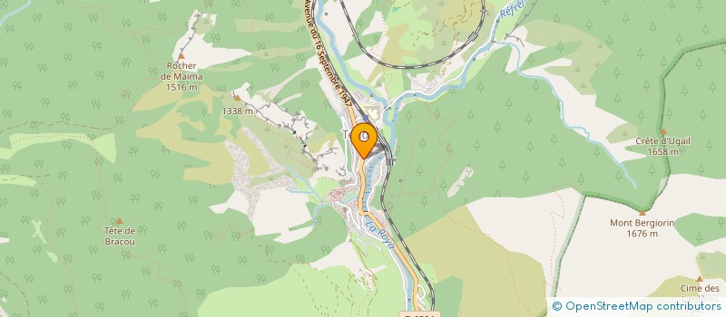 localisation de l'entreprise BOULANGERIE PATISSERIE DES MERVEILLES  TENDE