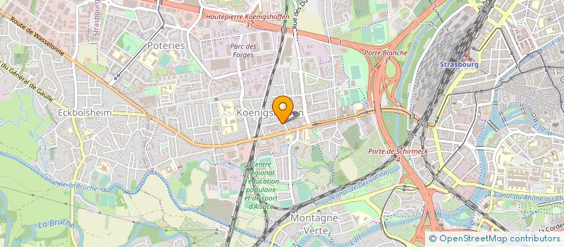 localisation de l'entreprise BOULANGERIE-PATISSERIE DOSSMANN  STRASBOURG