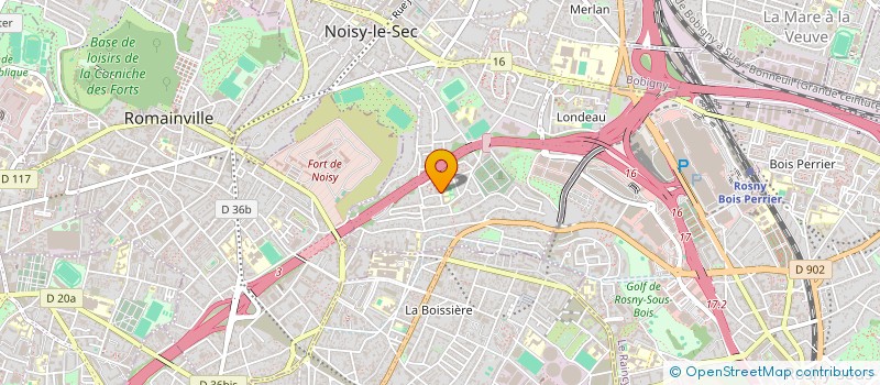 localisation de l'entreprise BOULANGERIE-PATISSERIE DU CIRCUIT à NOISY-LE-SEC