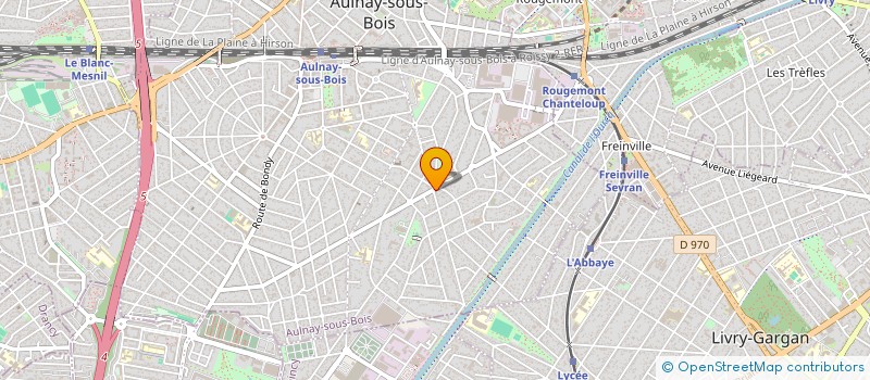 localisation de l'entreprise BOULANGERIE PATISSERIE DU GROS PEUPLIER à AULNAY-SOUS-BOIS