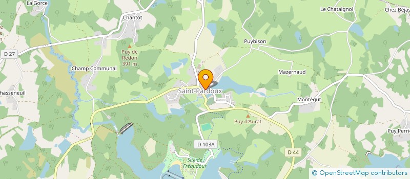 localisation de l'entreprise BOULANGERIE-PATISSERIE DU LAC à SAINT-PARDOUX-LE-LAC