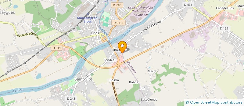 localisation de l'entreprise BOULANGERIE PATISSERIE DU MAYNE  SAINT-VITE