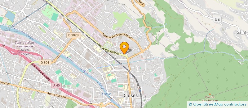 localisation de l'entreprise BOULANGERIE PATISSERIE DU NOIRET  CLUSES