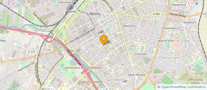 localisation de l'entreprise BOULANGERIE PATISSERIE DU PALAIS  REIMS