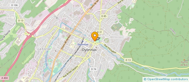 localisation de l'entreprise BOULANGERIE PATISSERIE DU PARC à OYONNAX