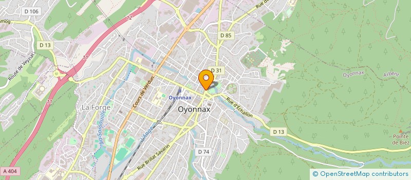 localisation de l'entreprise BOULANGERIE PATISSERIE DU PARC à OYONNAX